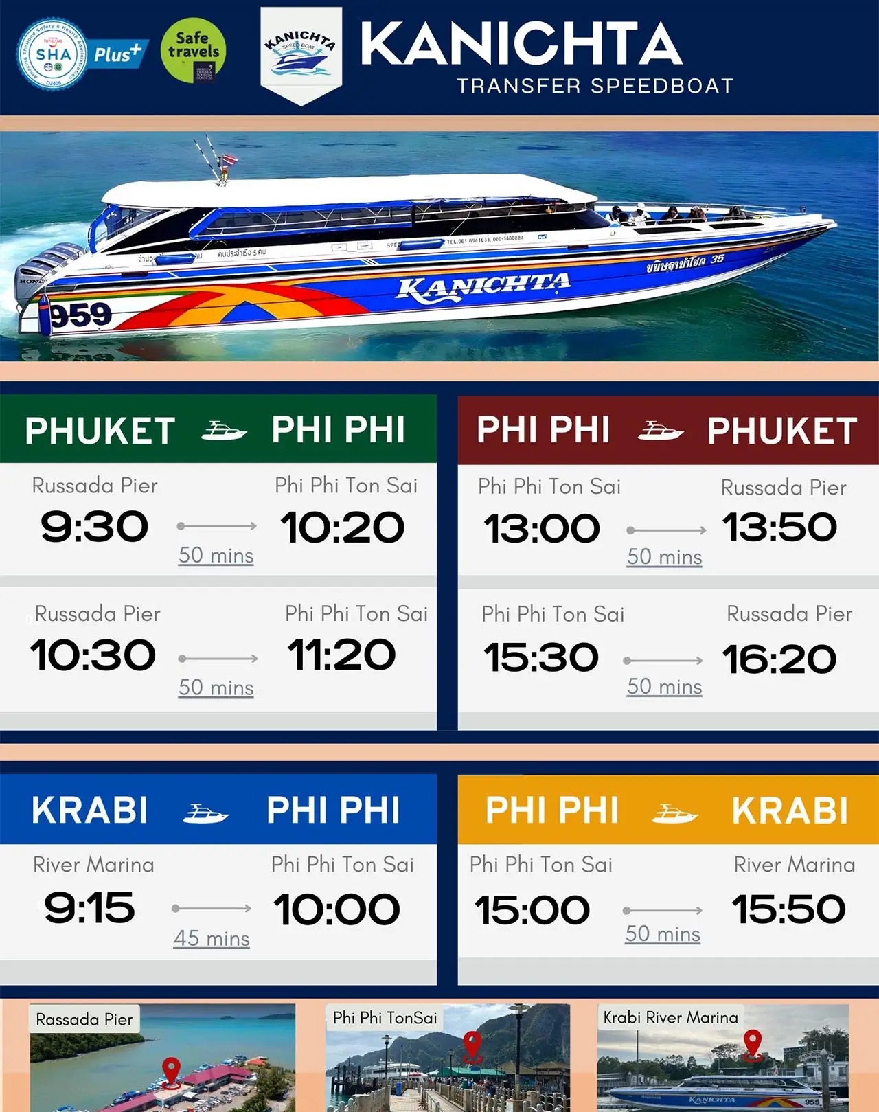 Kanichta Speedboat Phuket Ferry Schedule 2026